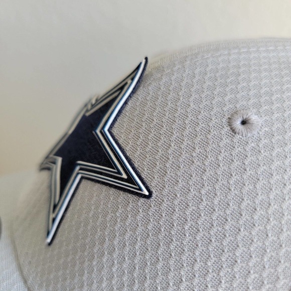 New Era Dallas Cowboys 39Thirty Size Small Medium Gray Hat Cap New With Defects - Picture 3 of 9
